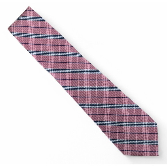 B Brooks Brothers Men's Cole Plaid Silk Tie Classic Necktie 3" Pink $79.50 - Picture 1 of 5